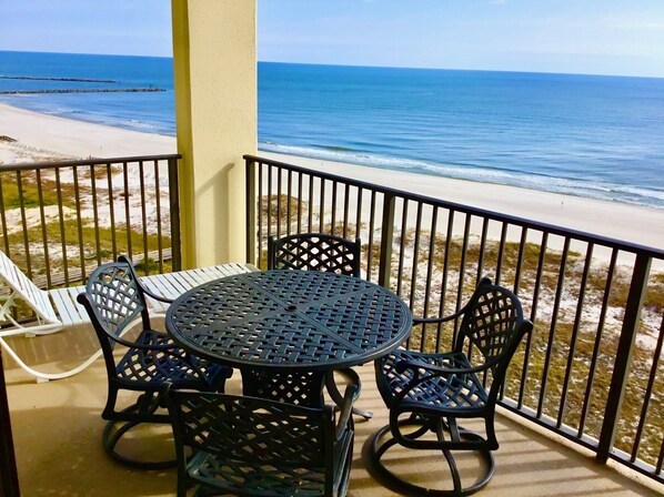 Have your coffee or your favorite glass of wine, while enjoying the east view!