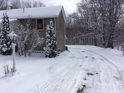 Big farmhouse in the foothills of the Berkshires