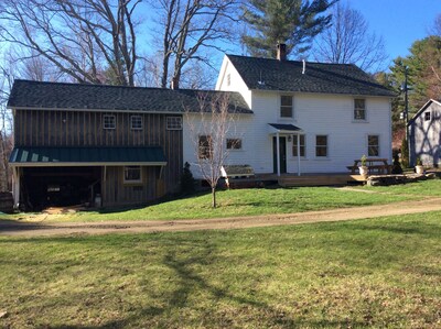 Big farmhouse in the foothills of the Berkshires