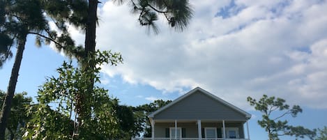 Outside of House, basement that is not accessible from the top, private storage