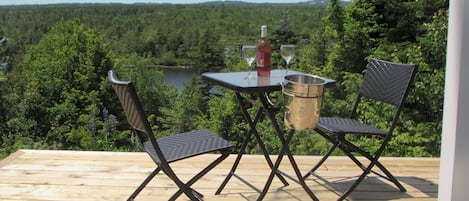 Private deck overlooking Minamkeak Lake