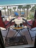 The view right from your balcony. You will love the reclining chairs.