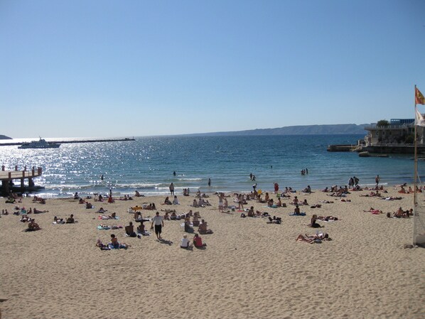 Der Strand Les Catalans