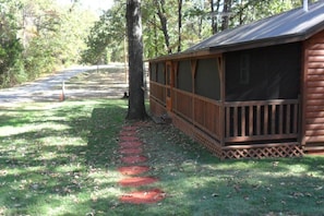 Paved roads to cabin