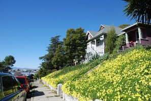 Bungalows are located in St. Vincent Historic District by the waterfront across from the Mare Island.  The location offers convenience, peace and quiet, lots of free parking and historic Victorian neighborhood that was workers housing for the navy.