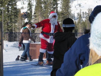 Santa's favorite ski resort is Tahoe Donner!