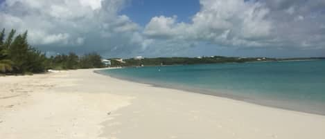 Wish you were here on the Hoopers Bay white sand beach?