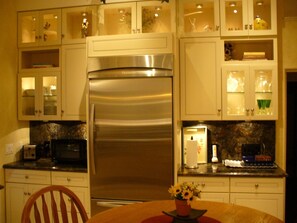 Stainless steel fridge