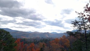 AUTUMN VIEW from the upper deck of Comfy and Cozy II.