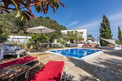 Can Rosa Ibiza, privater Pool & 10 Minuten zum Strand 