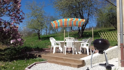 Beautiful cottage in the countryside in Ronchamp near the Corbusier architect