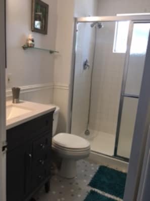 Full bathroom; In addition, 1/2 Bath and Outdoor Shower-Time Efficient