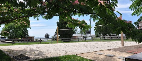 Private Beach Volleyball overlooking the Chesapeake Bay! Stay & Play Today!