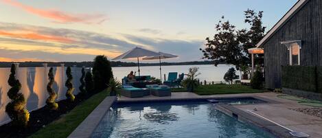 Beautiful home on the water with pool