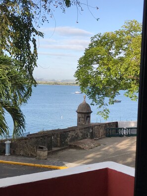 view from the balcony