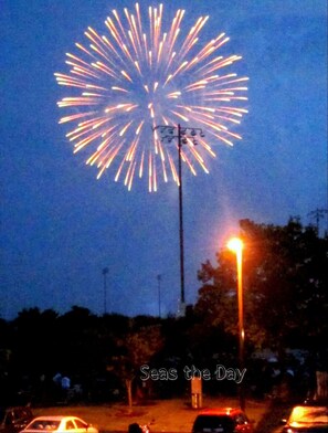 Fireworks @ Northside Park - Great deck view after the Sunday concert and July 4