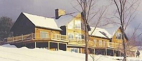 Winter view of house