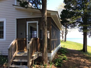 Exterior of Little House
Screened porch facing water