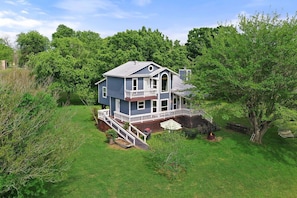 Beautiful View of our Whispering Winds getaway home.