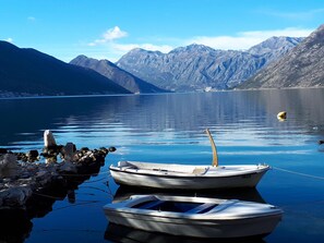 View across Unesco Boka Bay on a Winter's day, spring is in the air.
