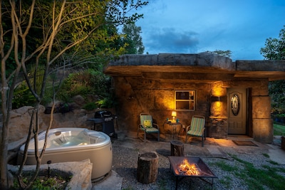 Unique hand-carved cave house with an amazing view of Lookout Mountain.