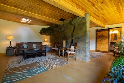 Unique hand-carved cave house with an amazing view of Lookout Mountain.