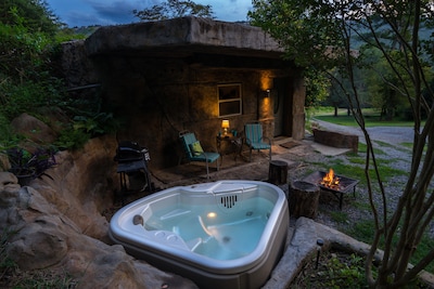 Unique hand-carved cave house with an amazing view of Lookout Mountain.