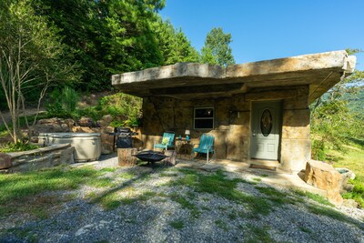 Unique hand-carved cave house with an amazing view of Lookout Mountain.