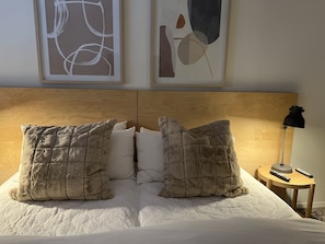 The Master Bed here shown as a King bed , can be split into 2 x twins