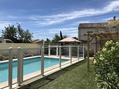 Spacious, Light and Airy, 4 Bedroom/2 Bathroom Stone House With  7m X 4m Pool