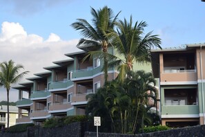 View of Kahalu’u Beach Villa Complex from Side Street.