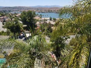 Western View of Canyon Lake community one block over and Ortega Mountains.