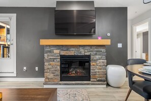 Electric fire place and TV