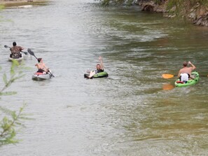 enjoying the river