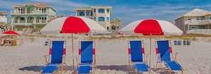 Professional beach service set up daily at no additional cost!