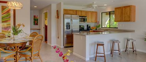 Kitchen and dining area