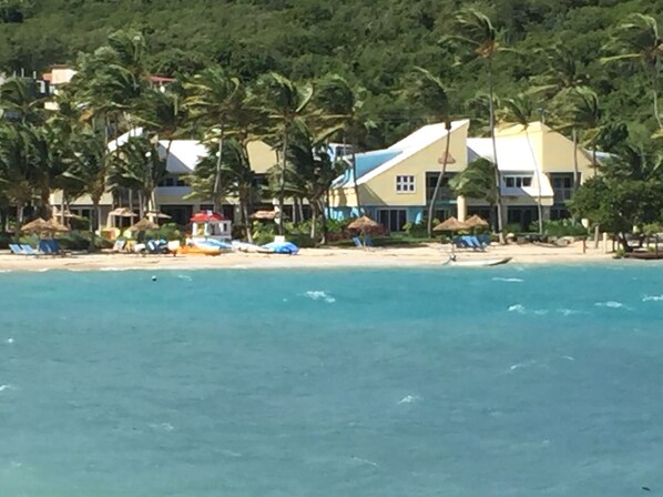 View of the beach from a bar 500 feet away