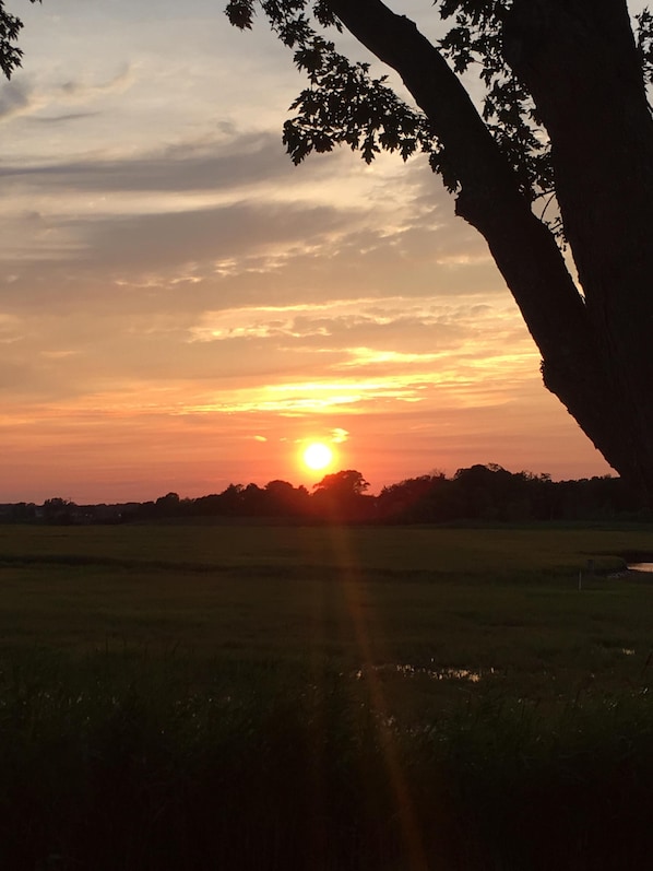 Gorgeous sunset from deck