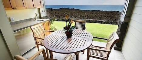 Ocean is MUCH closer to your lanai than how it appears in this photo!