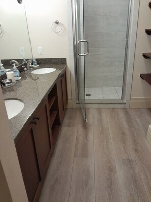 Primary double vanity