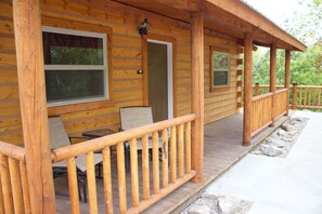 Front of cabin.