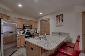 Upgraded kitchen with all stainless appliances, and double oven