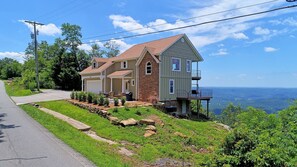 The home is on the West Brow and has fabulous sunsets from the 2 balconies 