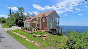 The home is on the West Brow and has fabulous sunsets from the 2 balconies 