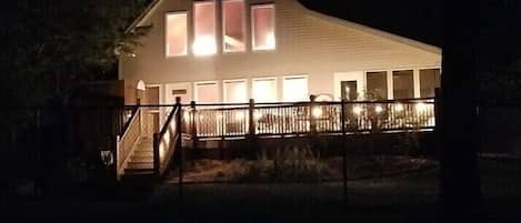 Night lights across the deck