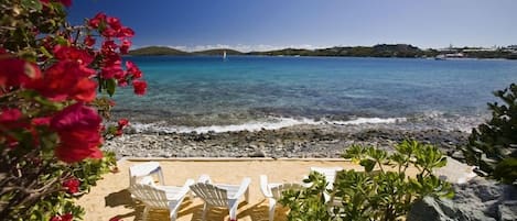 Private beach access for relaxing, swimming or snorkeling!