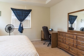 Another view of master bedroom. All furniture here genuine oak