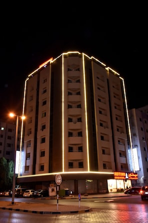 Front of property – evening/night