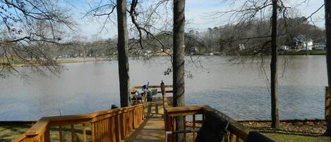 Sitting area on deck