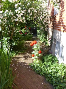 Ferienwohnung im Romantikgarten 
Aktionstage beachten !!! 